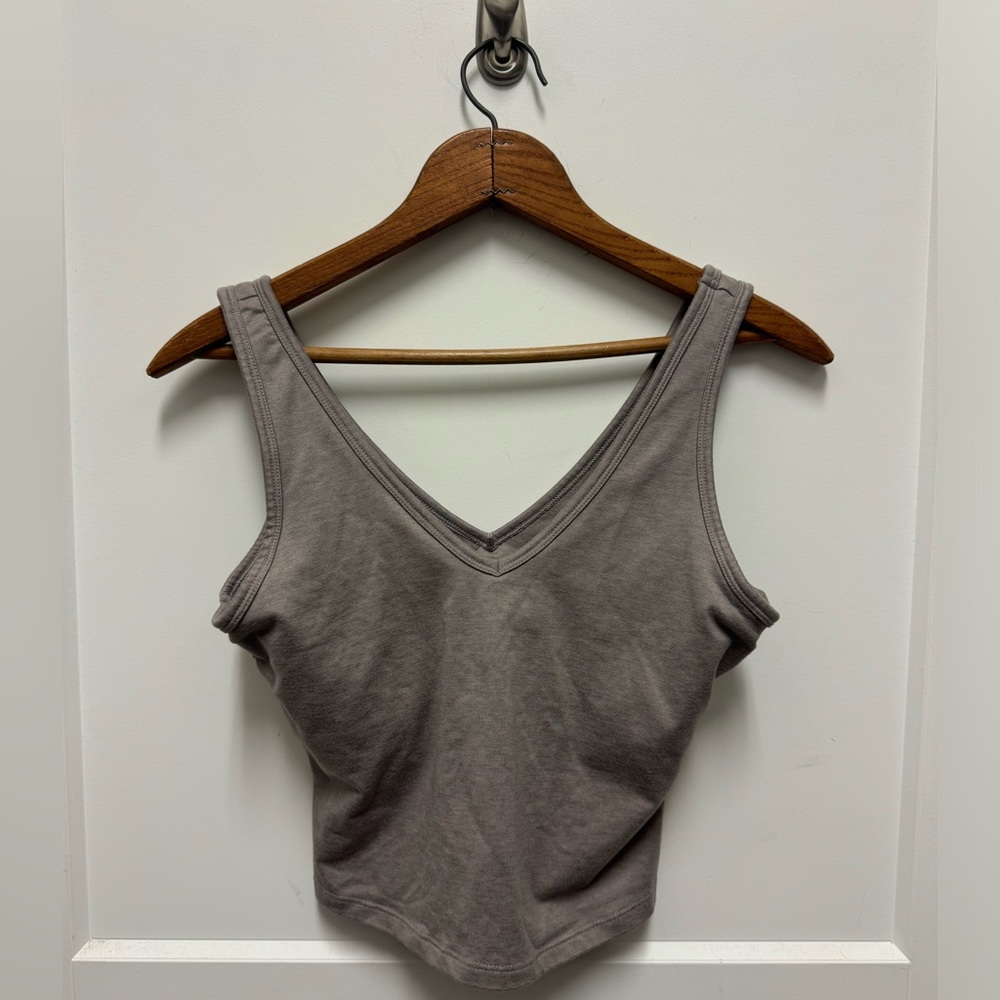 Tan Gap Athletic Cropped Tank/Long Line Sports Bra- Size Small